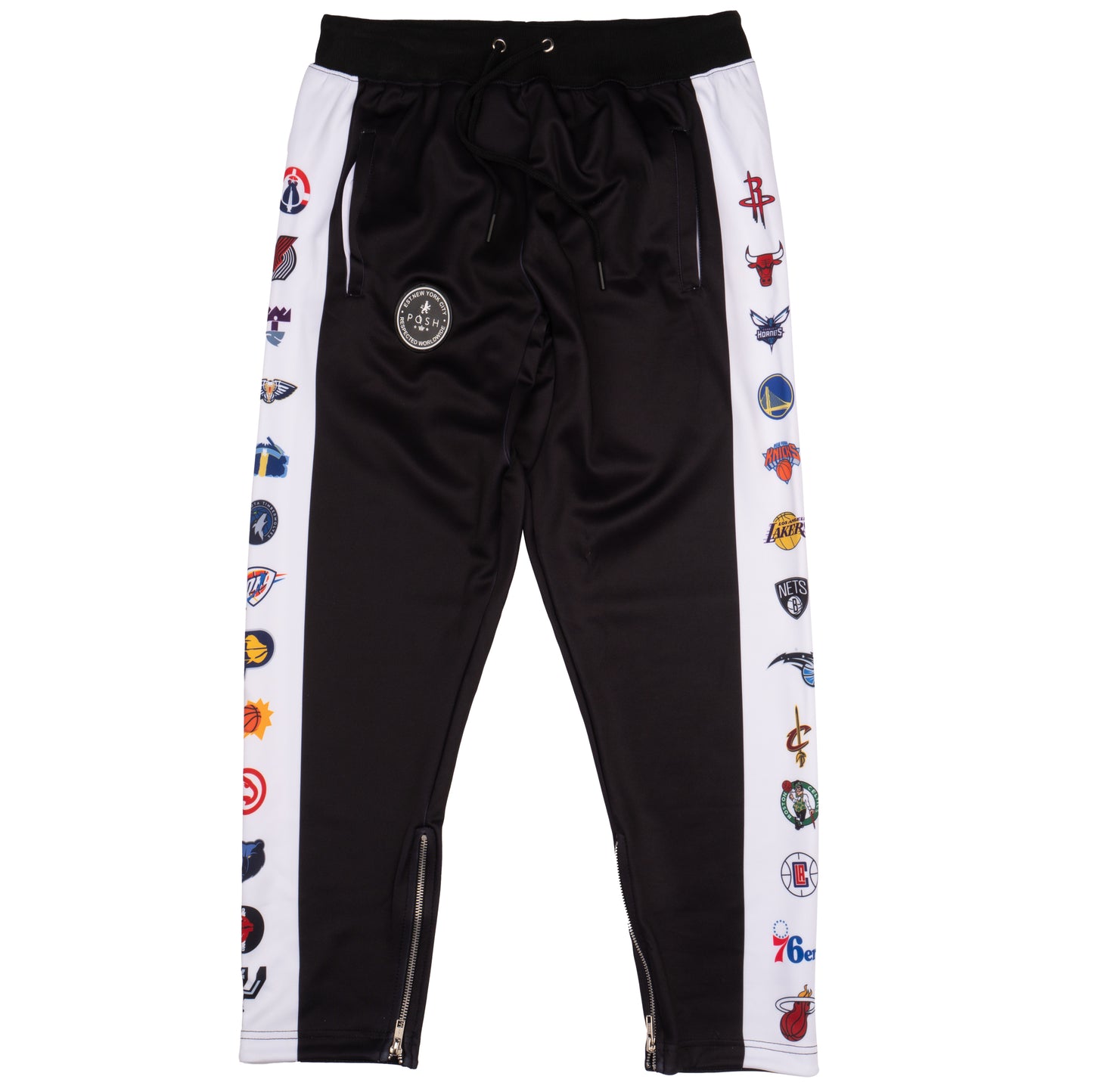 Posh All-Star Attire Black Tracksuit with Logos