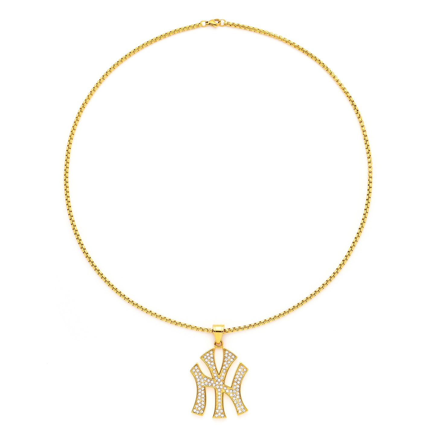 NYC Pendant with 14K Gold Plated Chain