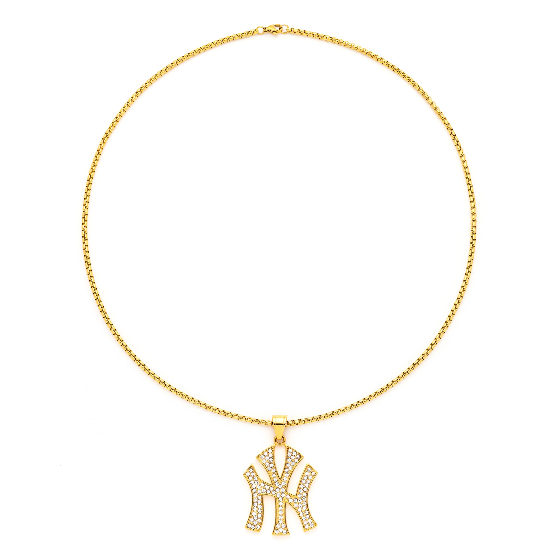 NYC Pendant with 14K Gold Plated Chain