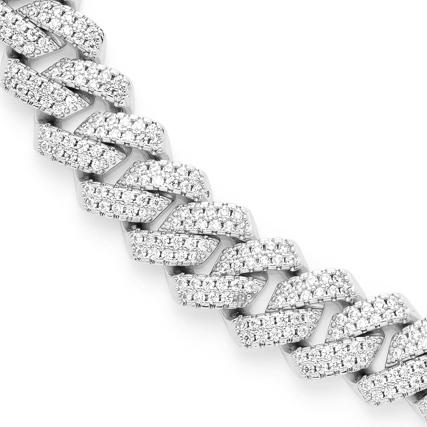 14K Gold Plated Iced Out Cuban Link Chain