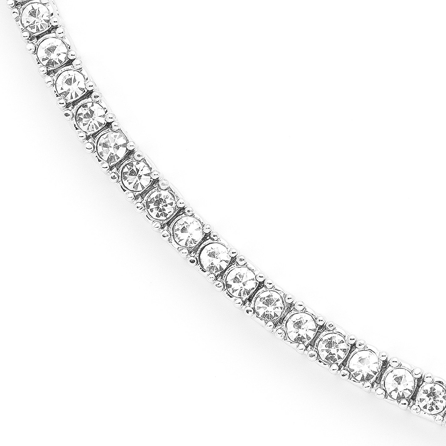 5mm Round Cut Tennis Necklace