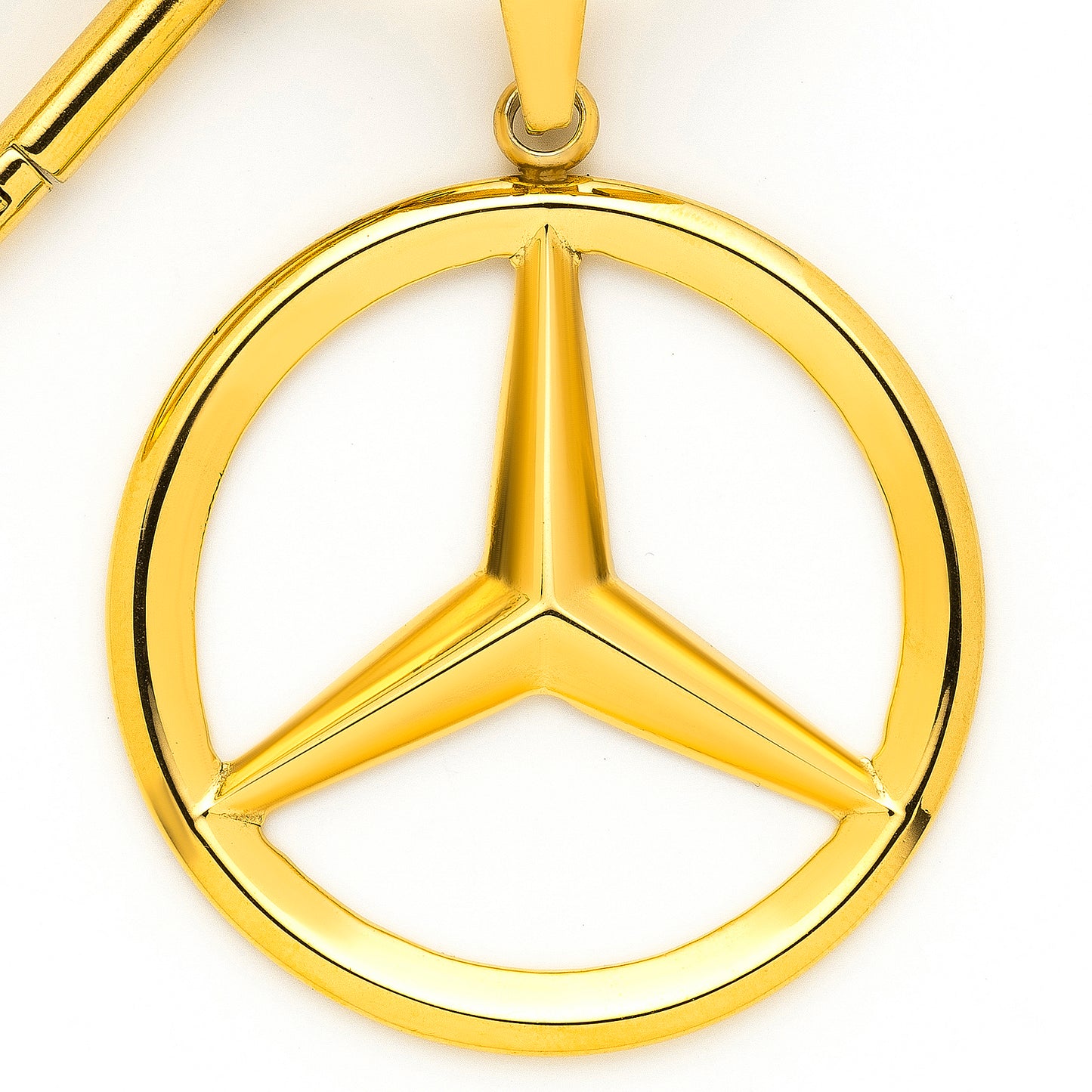 Posh Yellow Gold Pated Keychain Merc