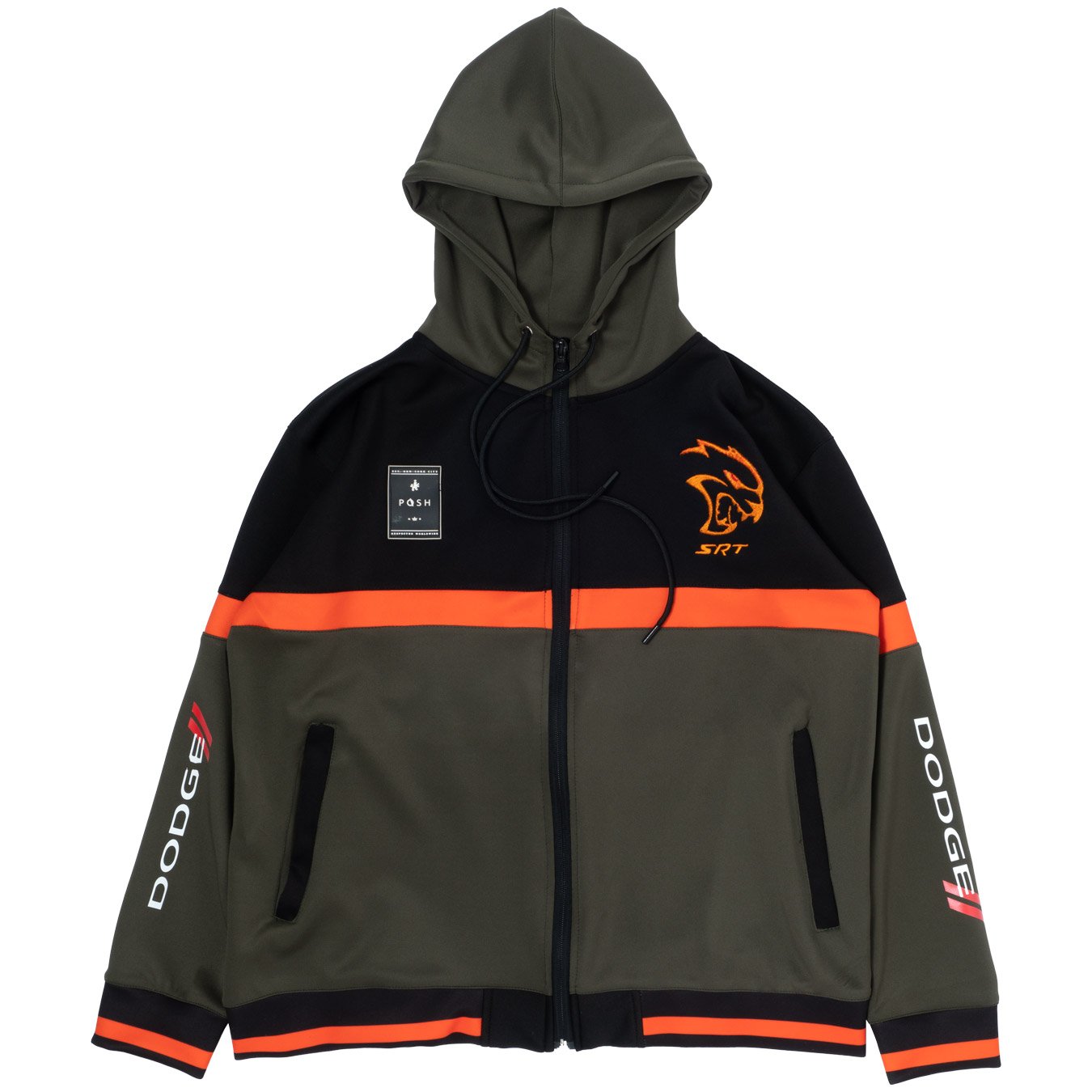 Dodge Hellcat Tracksuit with Hoodie, Olive
