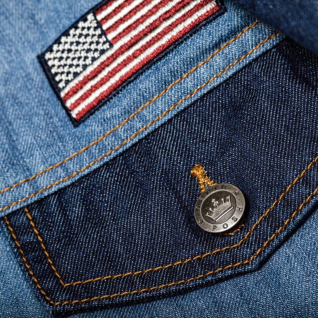 Posh Denim Jacket "Metro Boomin" Sherpa Lined - Trends Society