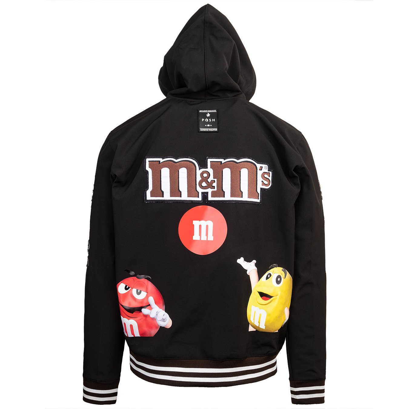 Posh MnM’s Windbreaker Hoodie Jacket Black