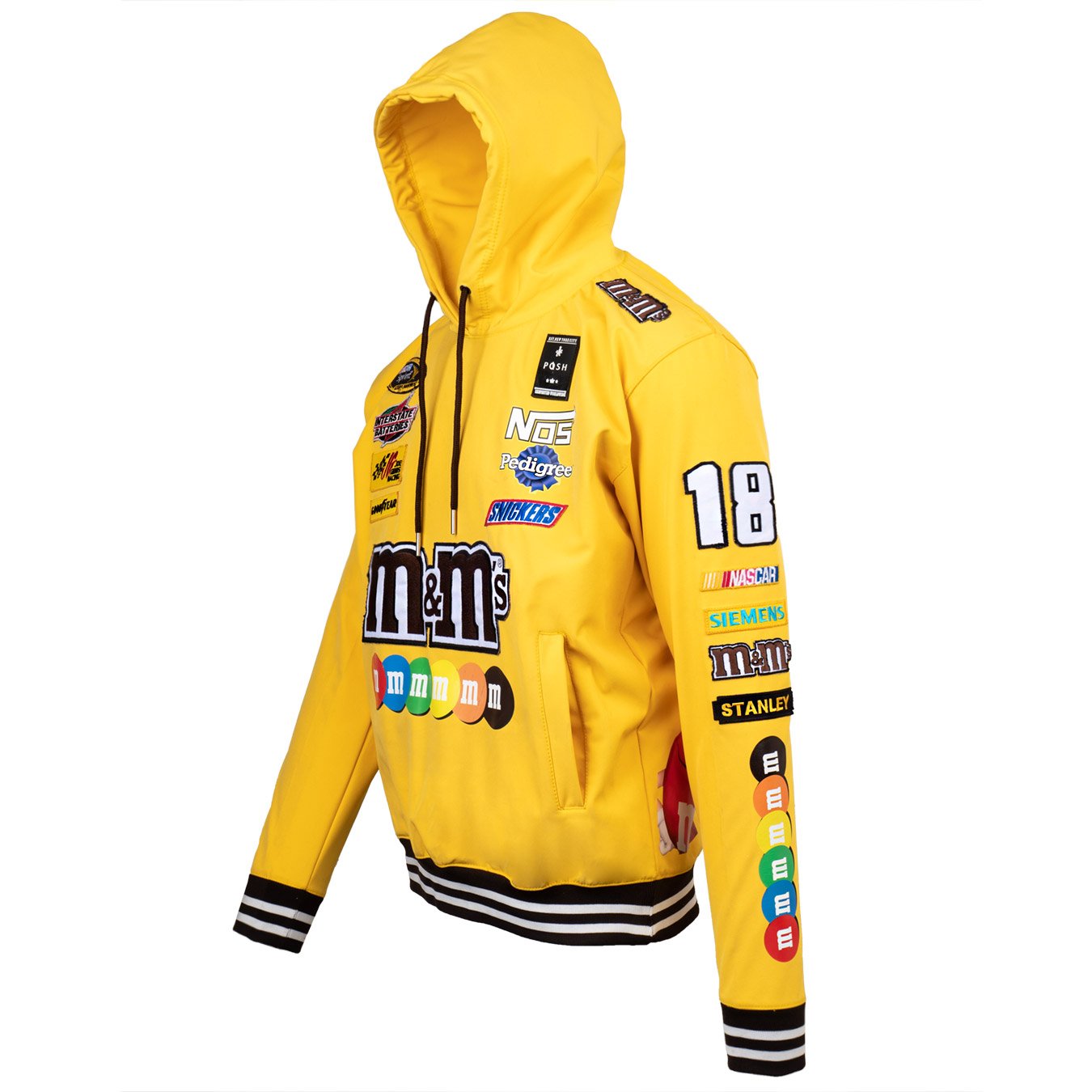 Posh MnM’s Windbreaker Hoodie Jacket Yellow