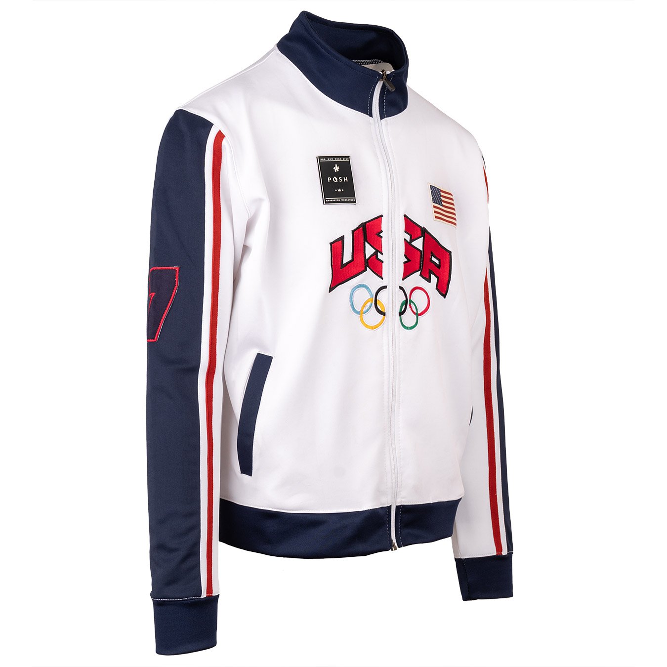 Posh White Tracksuit Jacket Side