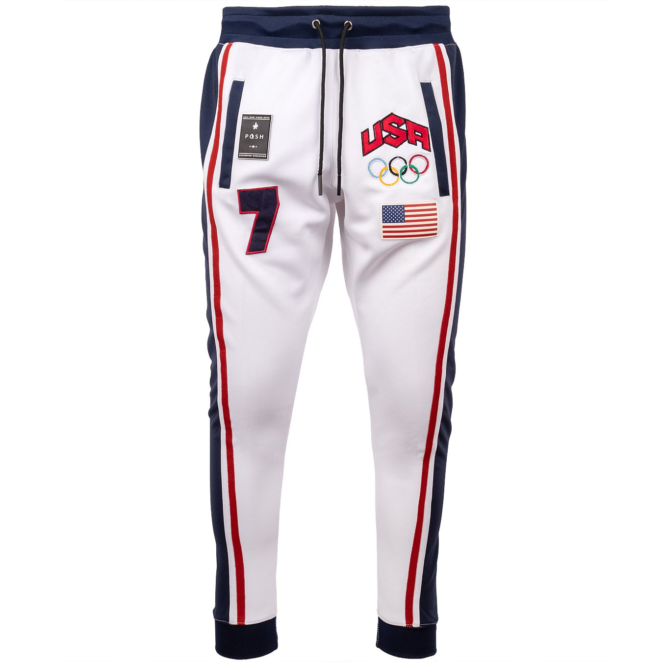 Posh White Tracksuit Pants