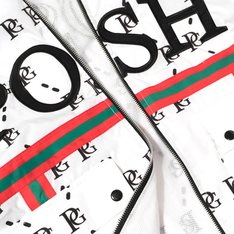 Posh PG Windbreaker Full Zip Jacket White - Trends Society