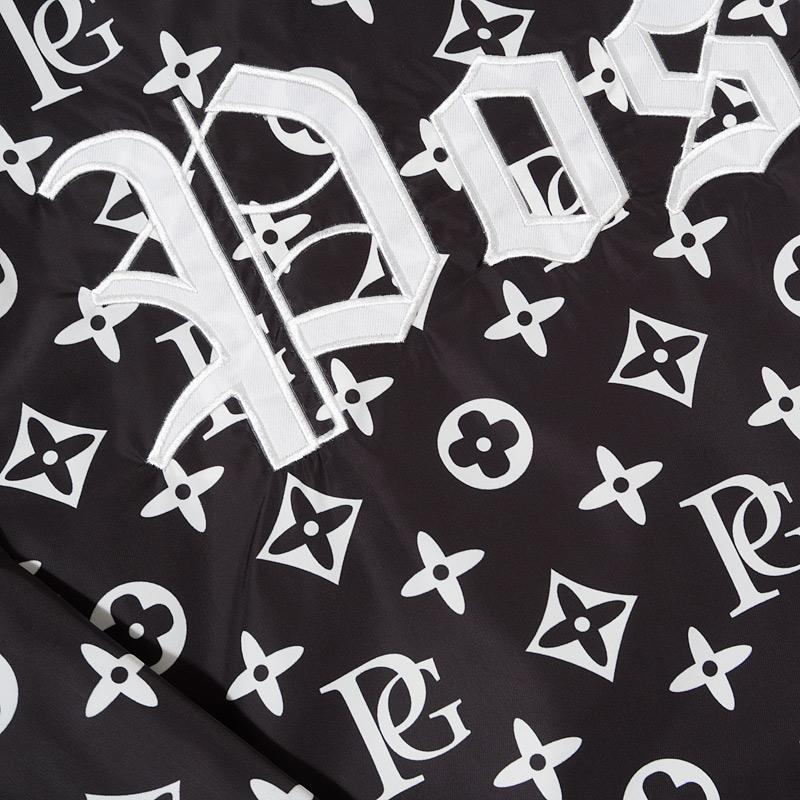 Posh LV_SPRM Windbreaker Hoodie Jacket Black - Trends Society