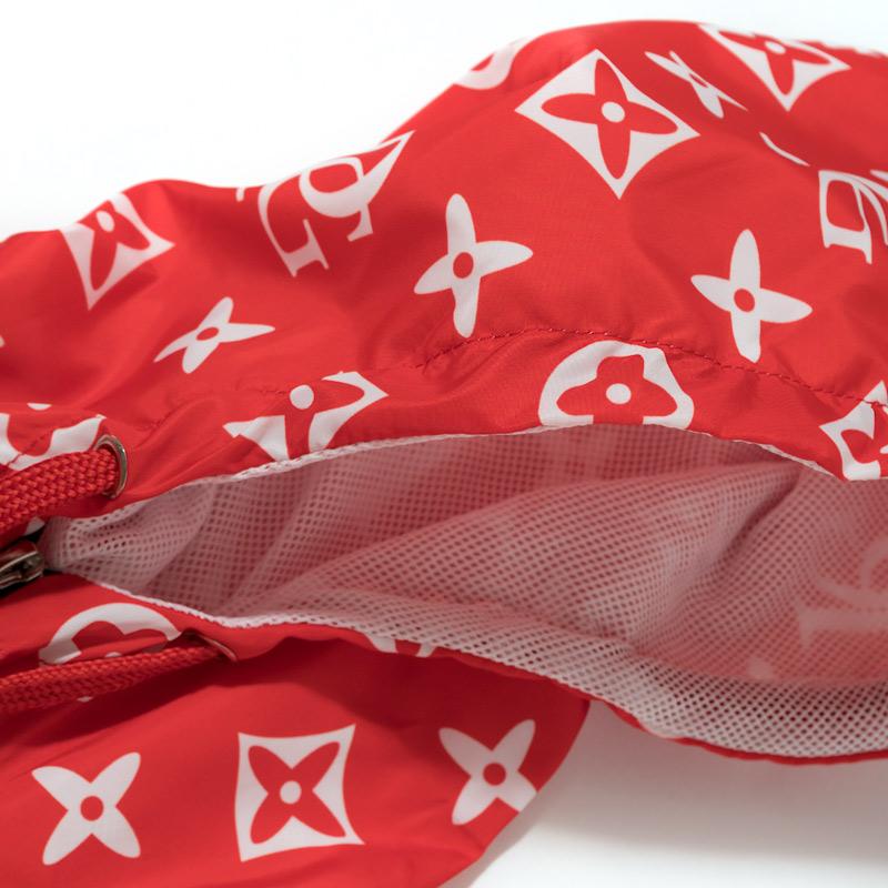 Posh LV_SPRM Windbreaker Hoodie Jacket Red - Trends Society