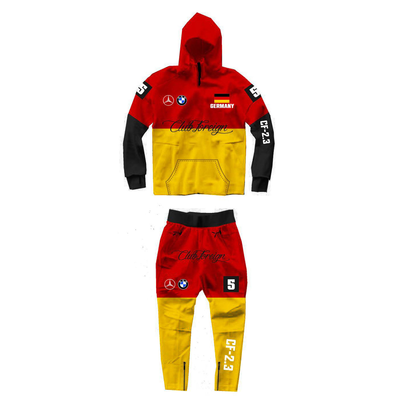 Clubforeign Three Tone Germany Sweatsuit CF2.3