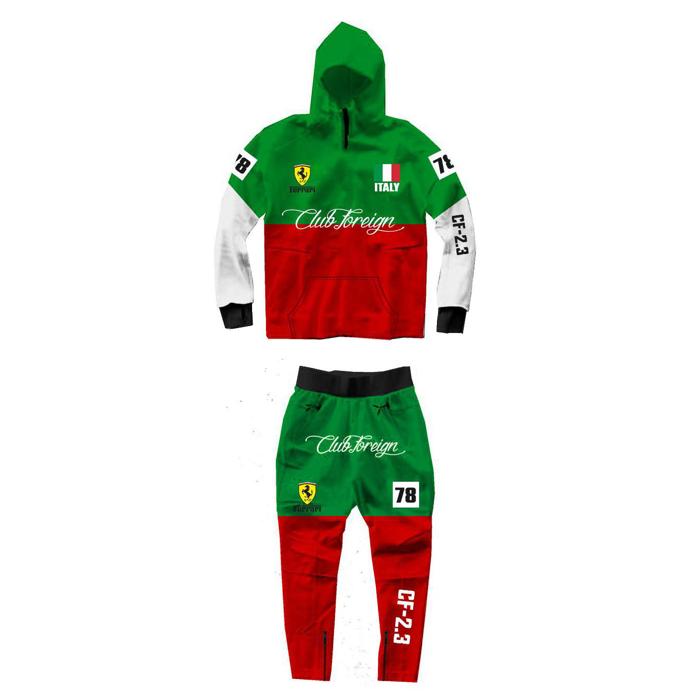Clubforeign Three Tone Italy Sweatsuit CF2.3