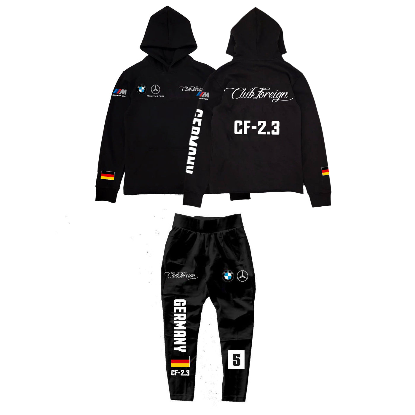 Clubforeign Germany Black Sweatsuit CF2.3