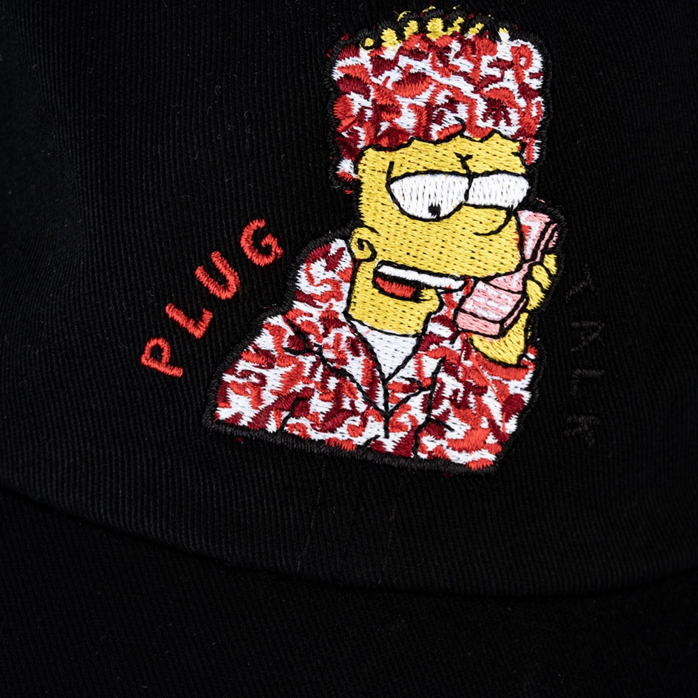 Posh Design Hat "Plug Talk" Black