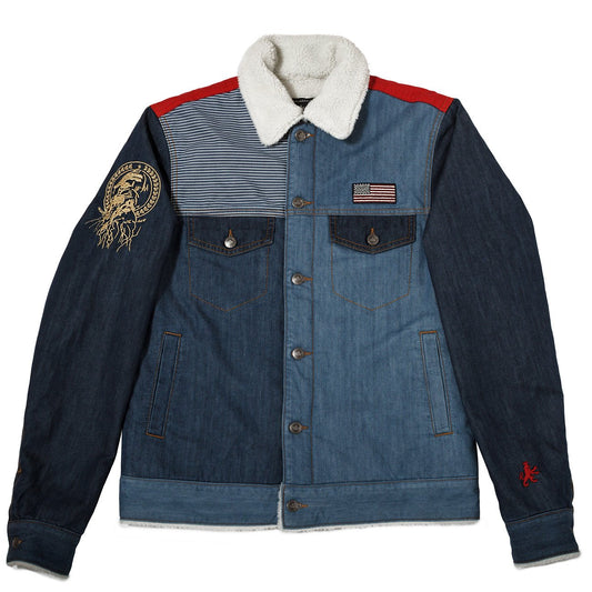 Posh Denim Jacket "Metro Boomin" Sherpa Lined - Trends Society