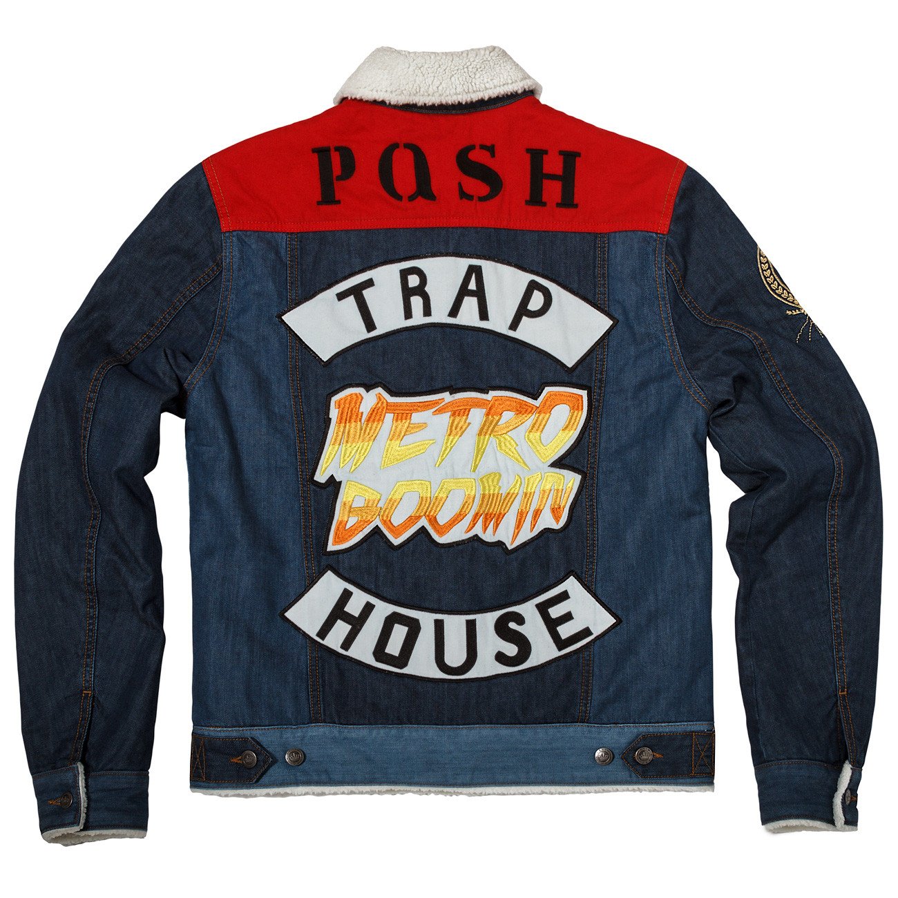 Posh Denim Jacket "Metro Boomin" Sherpa Lined - Trends Society