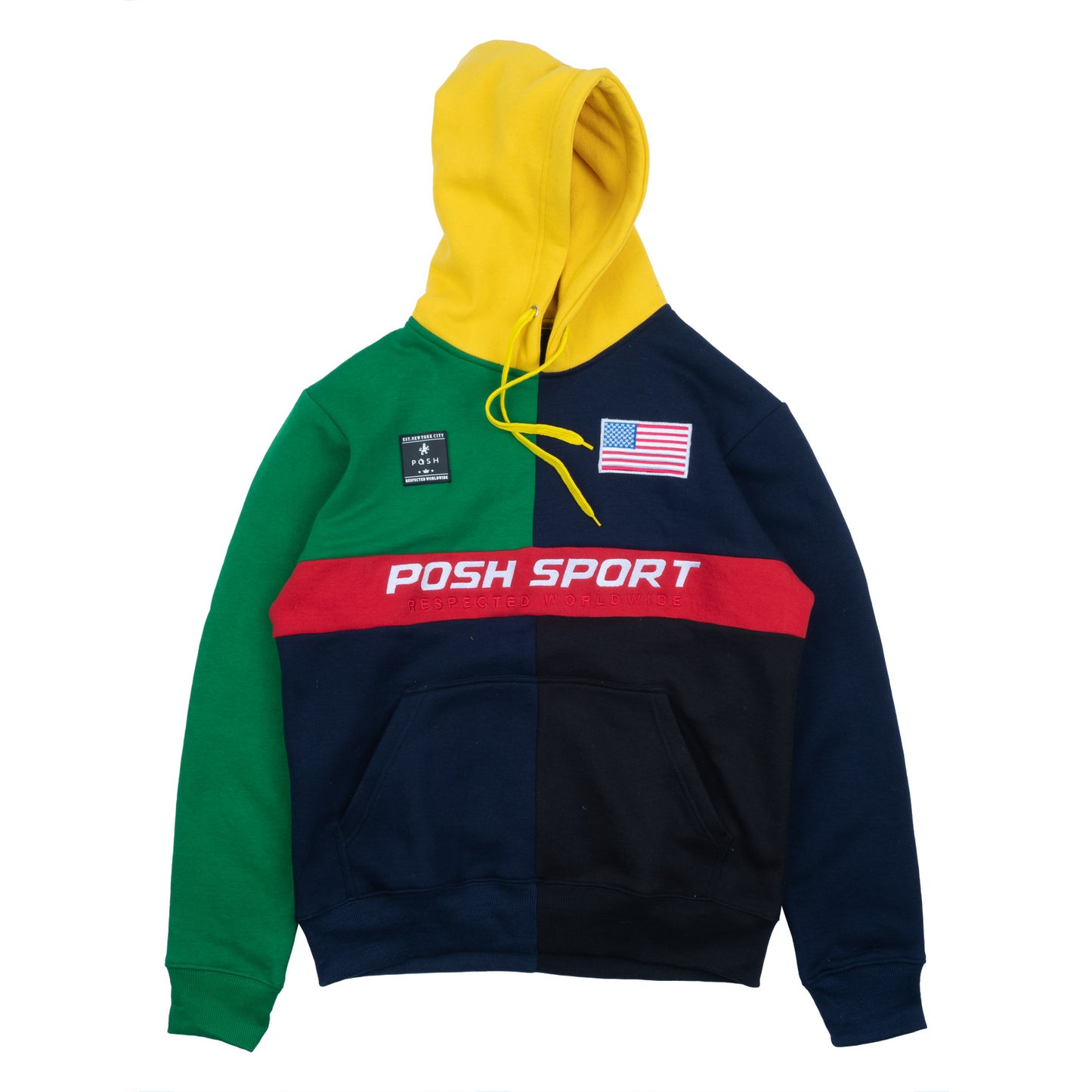 Posh Sport Sweatsuit Multicolor, Yellow Hood
