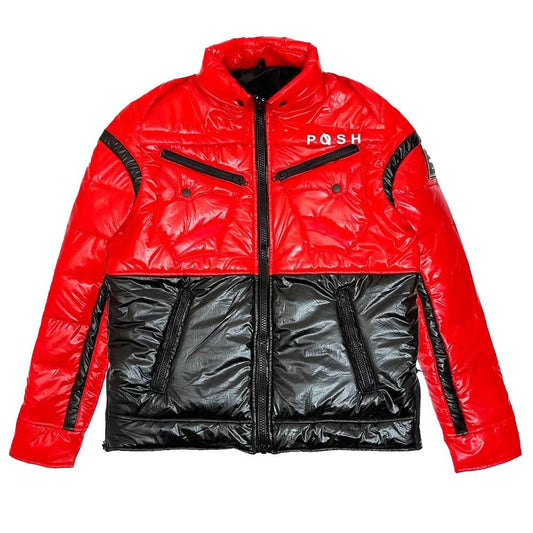 Posh "NewYork" Two Tone Baby Red Bubble Jacket