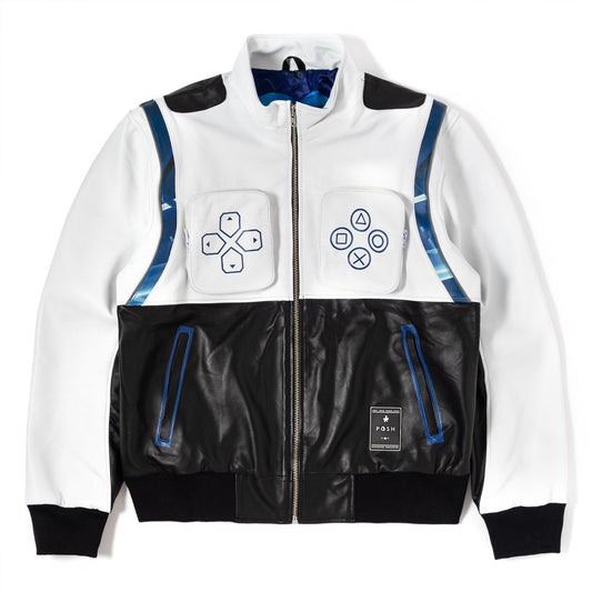 Posh PlayStation 5 Two Tone Premium Lamb Leather Jacket