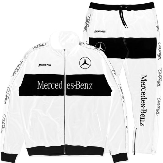 ClubForeign Tracksuit For Men Jacket and Pants "Merc" White